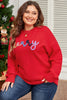 Plus Size MERRY Round Neck Long Sleeve Sweater test