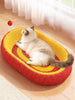 Oval Cat Scratching Bed test