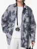 Men's Plus Size Tie-Dye Oversized Button-Up Shirt test
