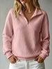 Waffle Knit Quarter-Zip Sweatshirt test