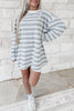 Striped Long Sleeve Oversized T-Shirt test