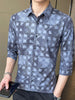 Men's Plus Size Geometric Print Slim Fit Casual Shirt test