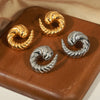 Titanium Steel Spiral Shape Stud Earrings test