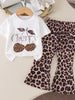 Children's Cherry Leopard Tee and Flare Pants Set test