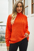 Angel Wings Cable-Knit Turtle Neck Long Sleeve Sweater test