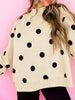 Oversized Polka Dot Crewneck Sweatshirt test