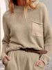Pocket Detail Dropped Shoulder Sweater test