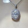 8 Carat Moissanite 925 Sterling Silver Pendant Necklace test