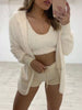 Full Size Fuzzy Tank & Cardigan and Shorts Three-Piece Set Plus Size test