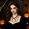 Gothic Vampire Beaded Teardrop Necklace test