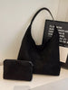 Solid Color Suede Tote Bag test