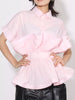 Ruffle Peplum Button-Down Shirt test