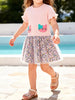 Children's Cat Embroidered Floral Tulle Dress test