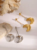 Stainless Steel Moon Dangle Earrings test