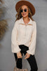 Angel Wings Collared Neck Zip-Up Knit Top test