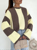 Color Block Long Sleeve Sweater