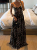 Leopard Print Sweetheart Neck Maxi Cami Dress test