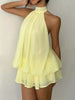 Halter Neck Chiffon Mini Dress test