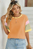 Lovelet Color Block Round Neck Half Sleeve T-Shirt test
