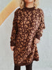 Leopard Round Neck Long Sleeve Sweater test