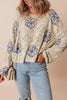 Openwork Round Neck Long Sleeve Knit Top test