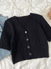 Texture Knit Button Down Cardigan test