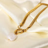 18K Gold-Plated Freshwater Pearl Pendant Necklace test