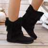 Fringe Round Toe Boots test