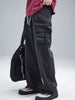 Men's Multi-Pocket Cargo Wide Leg Pants with Drawstring Waist test