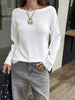 Boat Neck Dropped Shoulder Sweater test