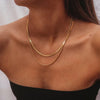 18K Gold-Plated Double-Layered Necklace test