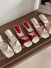 Double Bow Open Toe Sandals test