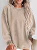 Casual Crew NeckDropped Shoulder Sweatshirt test