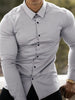 Men's Plus Size Button Up Long Sleeve Shirt test