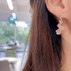 Asymmetrical Flower Drop Earrings test