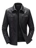 Men's Plus Size Zip Up Leather Jacket test