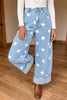 Polka Dot Ankle-Length Metal Button Casual Jeans test
