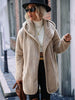 Open Front Ribbed Hooded Coat test