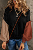 Contrast Round Neck Dropped Shoulder Sweater test