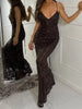 Sequin Embellished Mermaid Evening Maxi Dress test