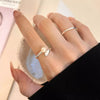 925 Sterling Silver Bypass Ring test