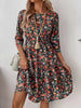 Frill Floral Round Neck Dress test