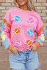Contrast Football Long Sleeve Sweatshirt test