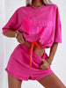 Letter Graphic Top and Shorts Set test