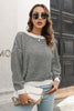 Striped Round Neck Dropped Shoulder Sweater test
