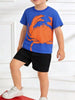 Children' Crab Graphic Crew Neck T-Shirt test