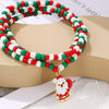 Christmas Beaded Necklace with Santa Charm test