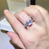 3 Carat Moissanite 925 Sterling Silver Ring test