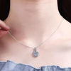 5 Carat Moissanite 925 Sterling Silver Pendant Necklace test