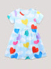 Children's Heart Balloon Print Casual Dress test